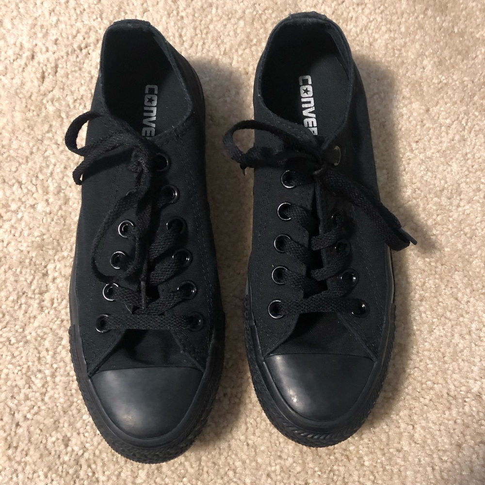 All Black Converse